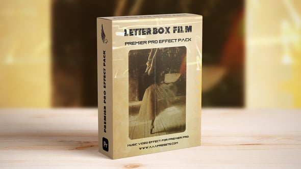 PR模板-复古胶片帧效果资源包 含8款可调LUT与4K信箱叠加层专业电影感预设