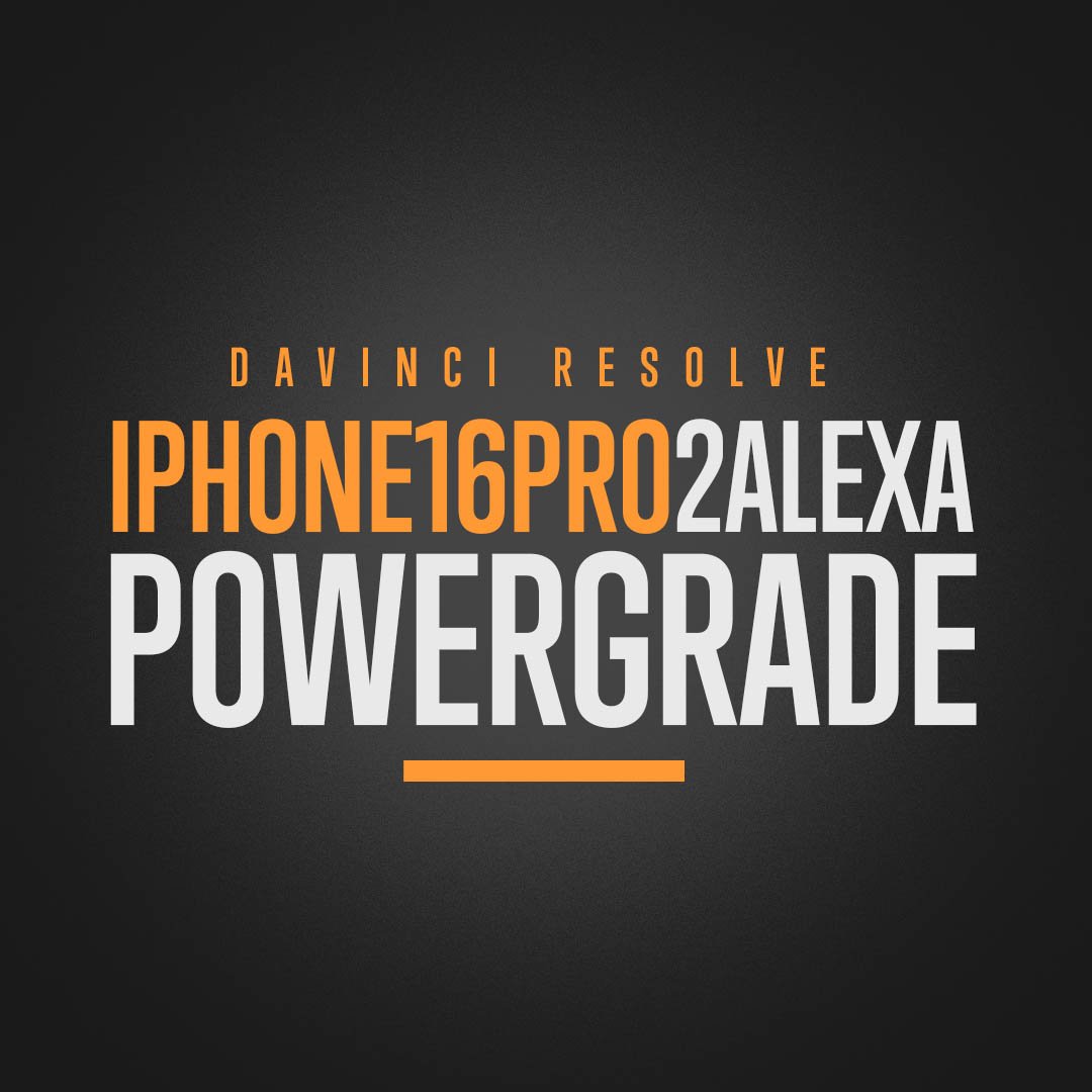 Juan Melara全新iPhone16Pro转阿莱电影级调色预设包 Alexa PowerGrade and LUTs